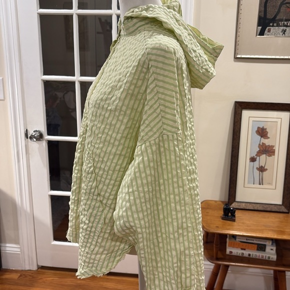 Urban Outfitters Out From Under Yellow & Green Lightweight Shirt Jacket.  Size L - Picture 4 of 7